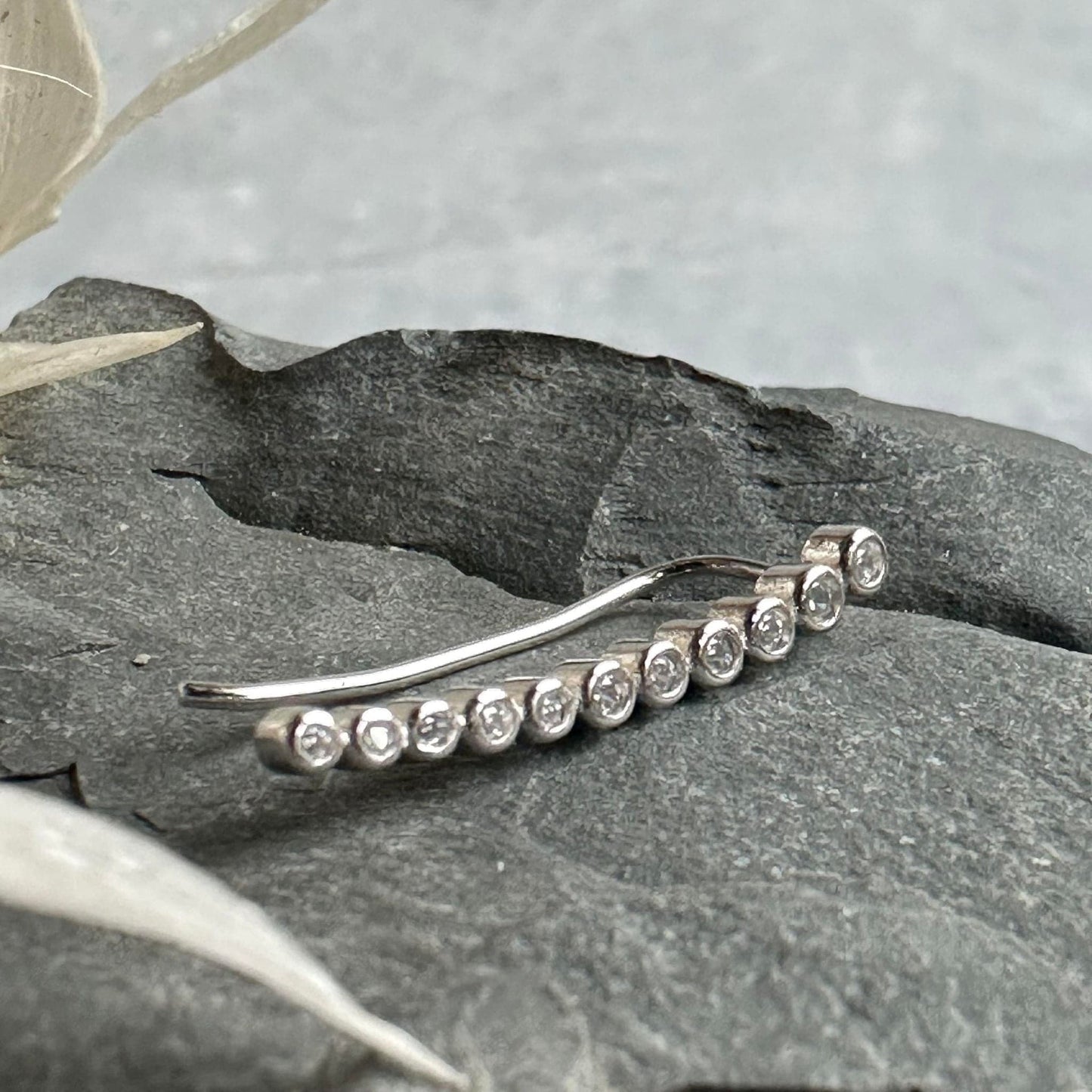 Earclimber Laura Højre - Sterling Silver - VIAMAJA.DK