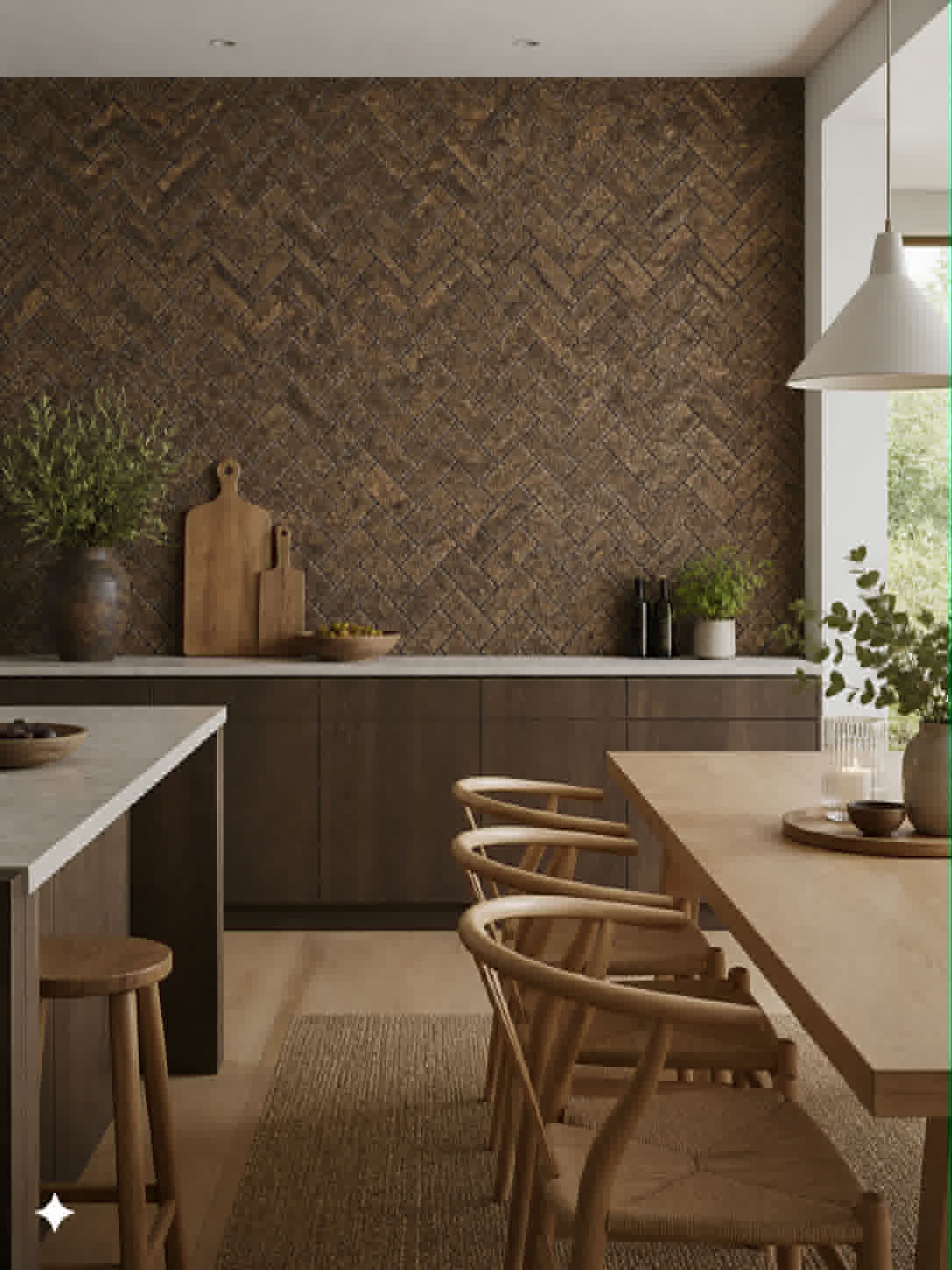 Mursten Brown - Naturpaket med 62 st