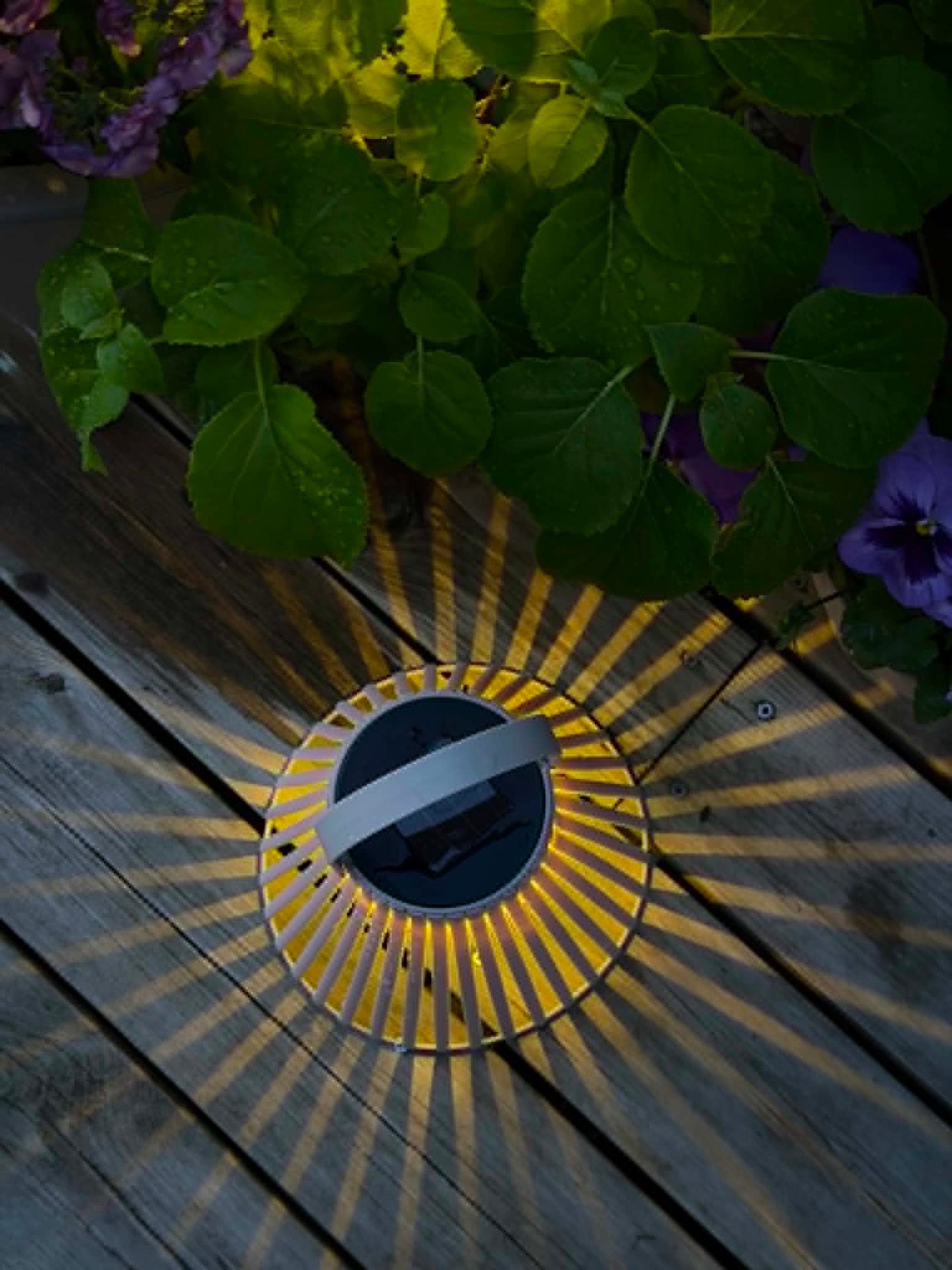Lykta Emily solar 24 cm - Flera färger
