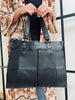 Elegant arbetväska / shopper - Svart