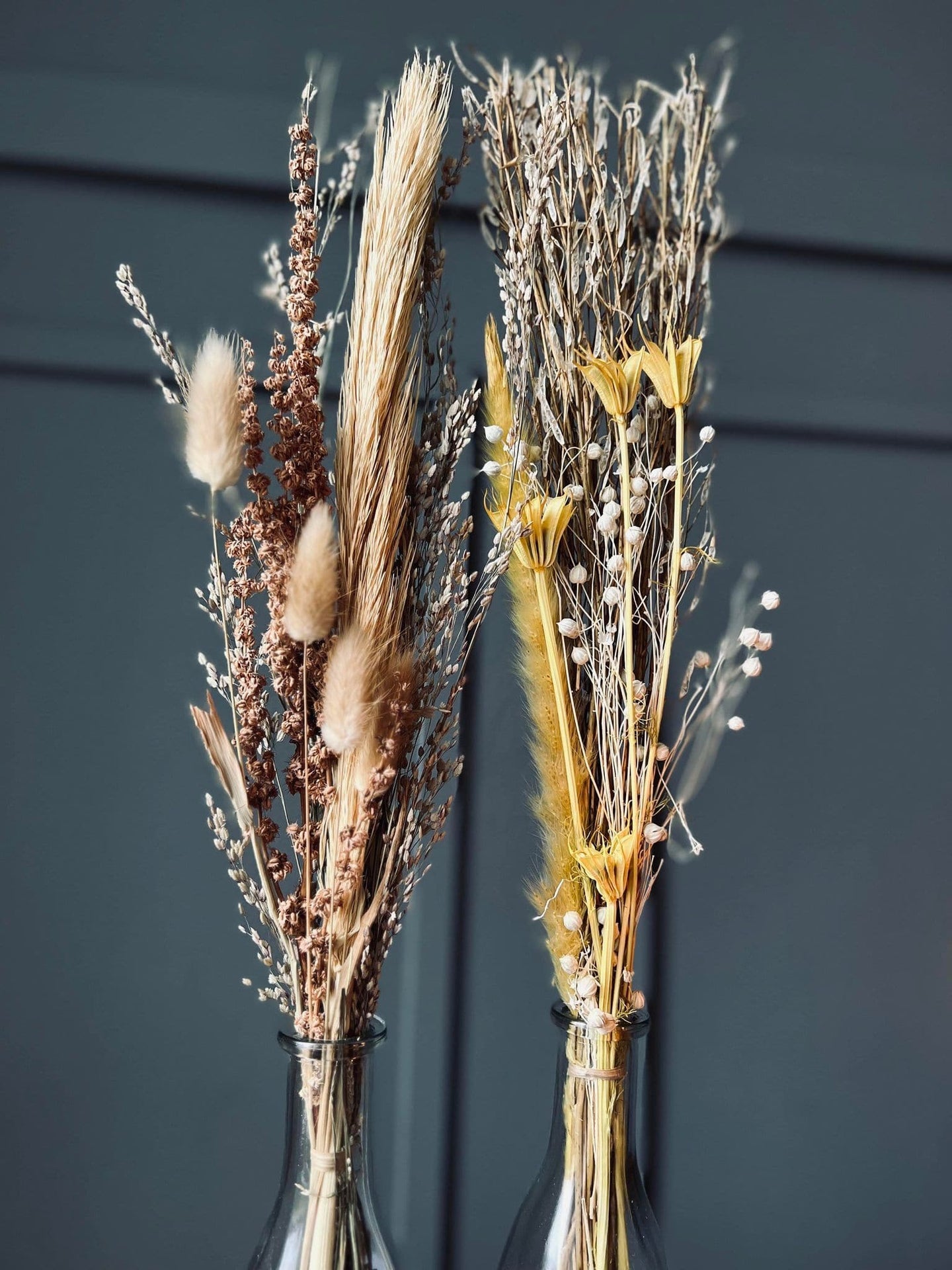 Evighedsbuket med vase - Mix farver 57cm - VIAMAJA.DK