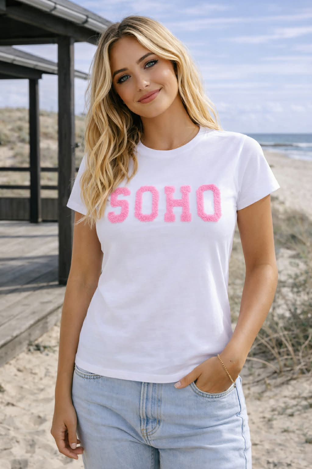 T-shirt SOHO - Vit / Baby