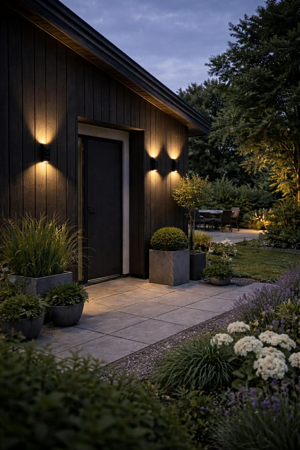 Vägglampa med solceller – Up & Down 4 st