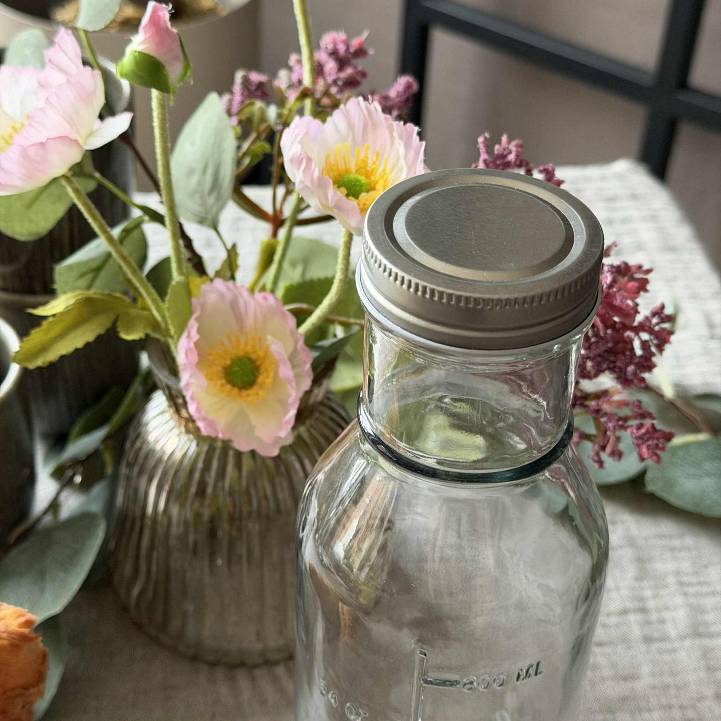 Glasflaska med Måttenheter - 1000 ml