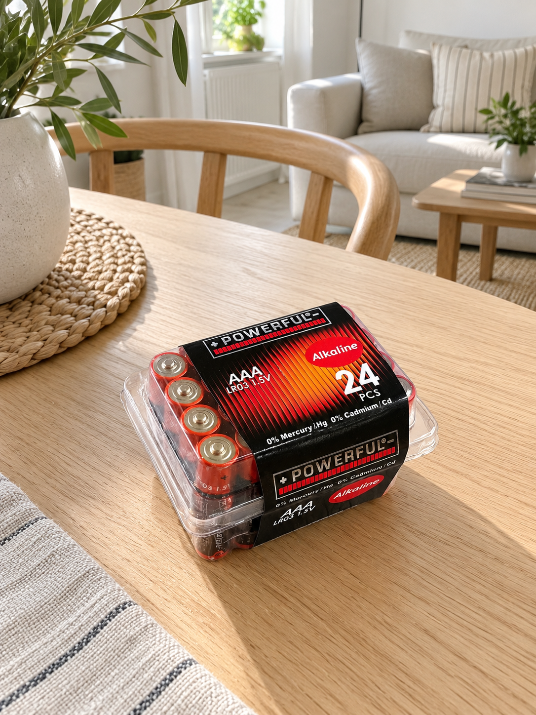 Batterier AAA - 24 st – Alkaline
