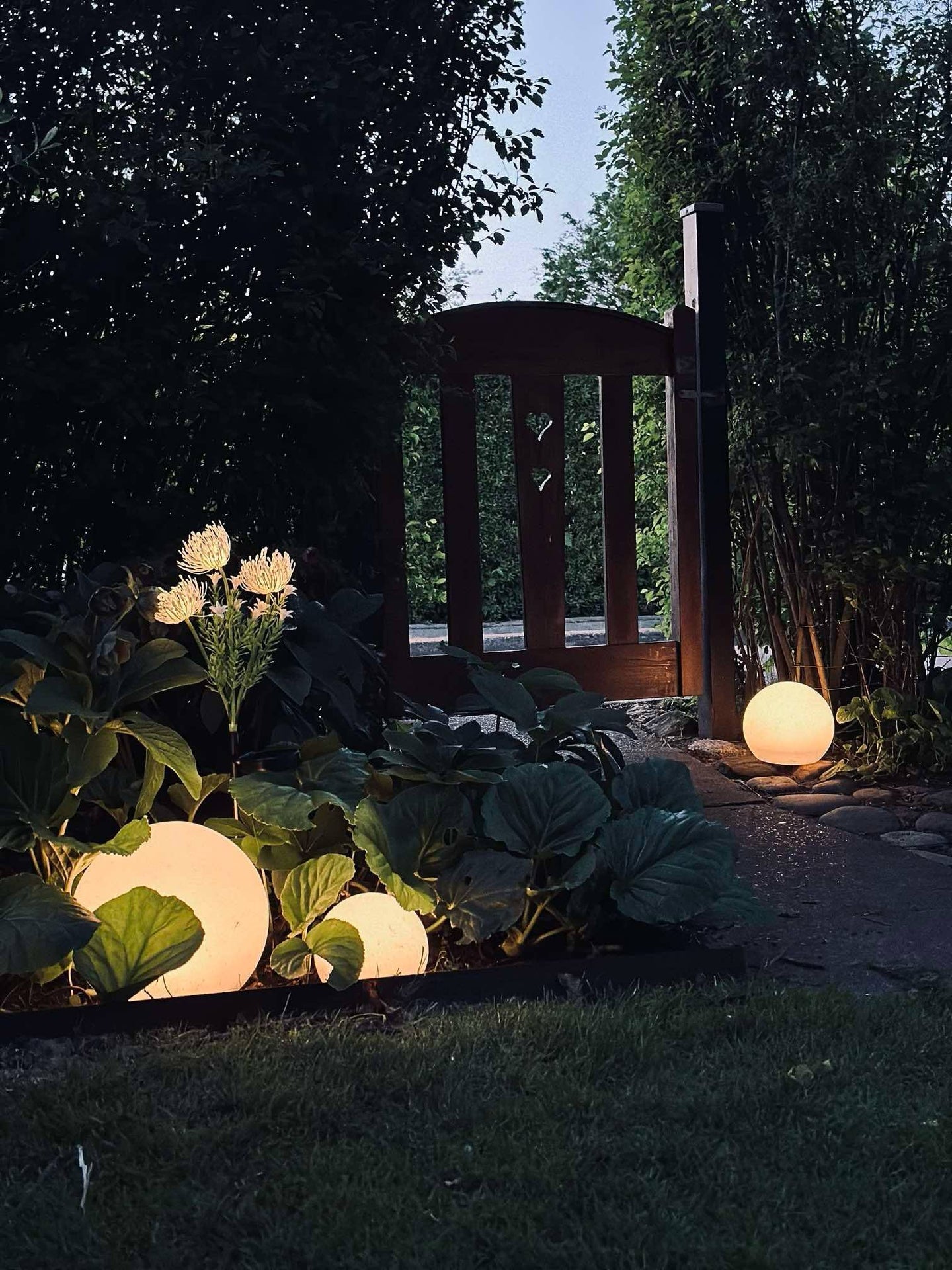 Ljuskulor med solceller – Set med 3 st