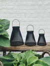 Lykta med solceller - GARDEN BLACK 14cm