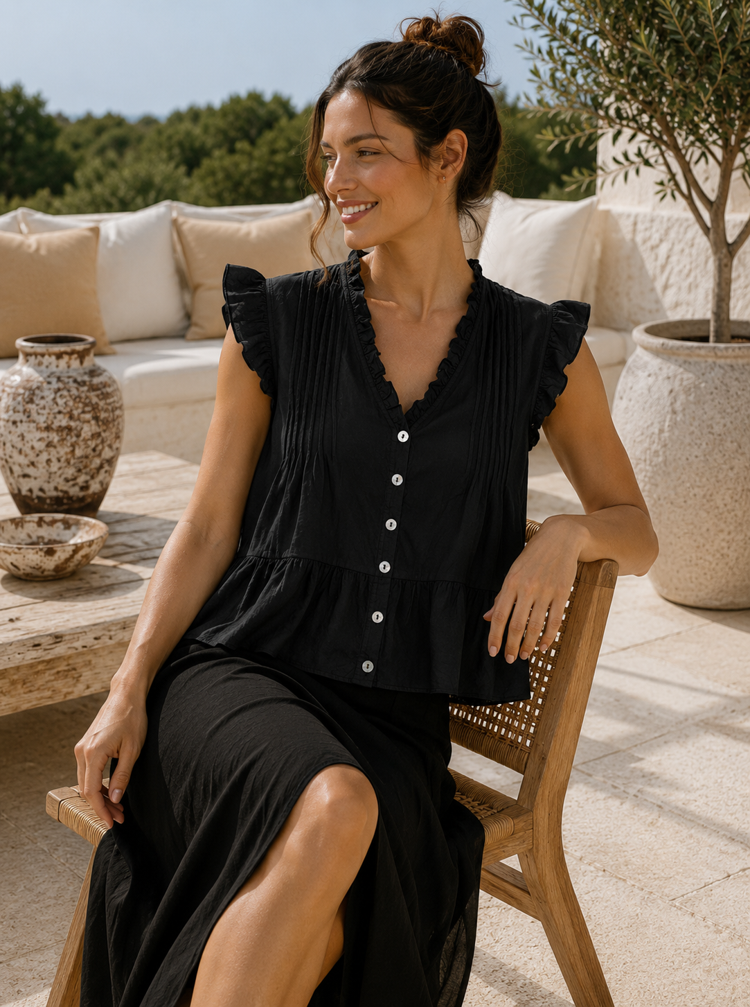 Blus Emira - svart