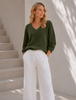 Blus Dagmar supermjuk kvalitet – Army