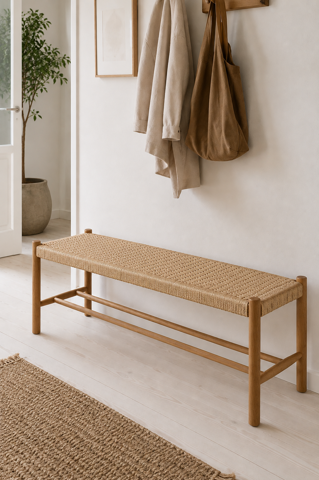 Bänk Ek natur - 120 cm
