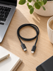 Laddningskabel USB-C - 1 m svart – till Lightning