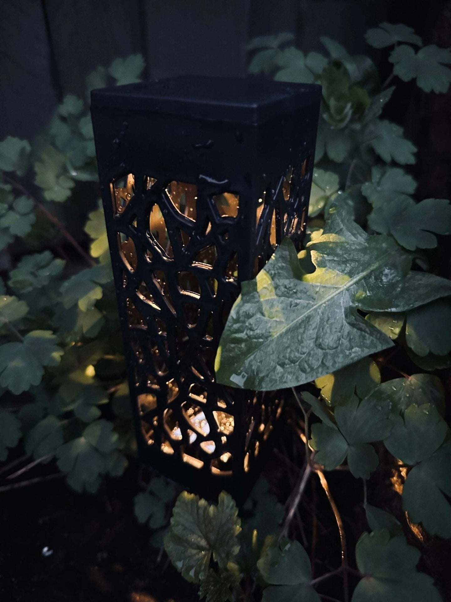 Fakkel med solceller – Black square - VIAMAJA.DK