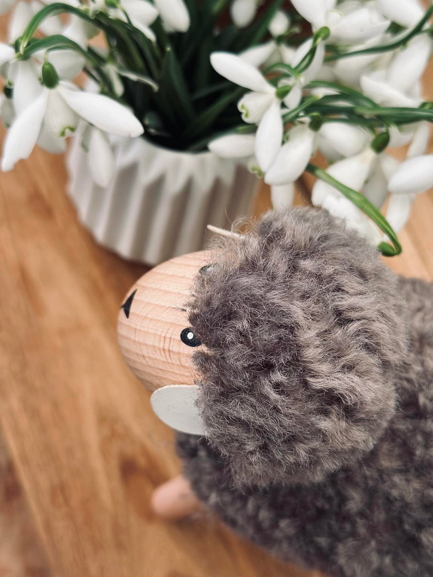 Fårskinn grå/taupe, stor - VIAMAJA.DK