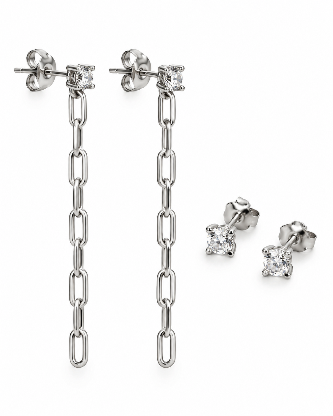 Mixbox med 4 örhängen - Jessica Sterling silver