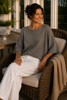 Blus Sia Taupe – Oversize