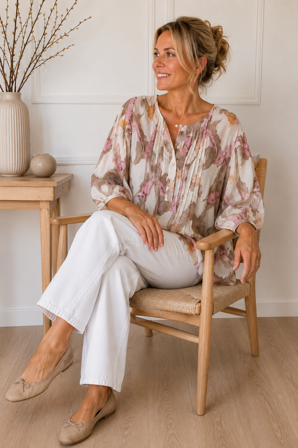 Blus Cosmos - beige