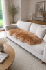 Lammskinn 160 cm - XL Brun patchwork