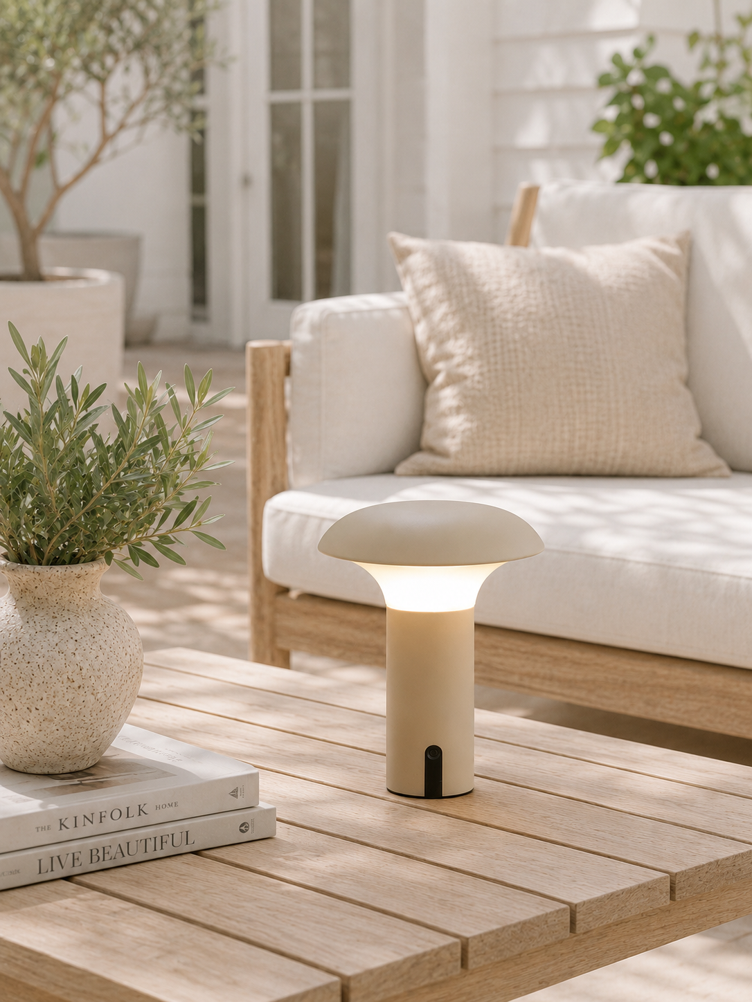 Uppladdningsbar lampa för inomhus och utomhus