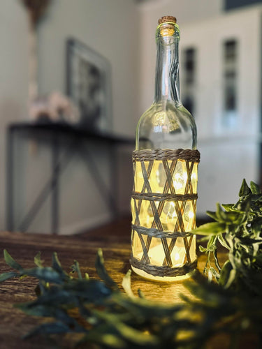 Flaske med lyskæde - Nature - VIAMAJA.DK