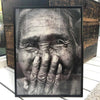 Fnissande affisch i ny storlek - 30x40