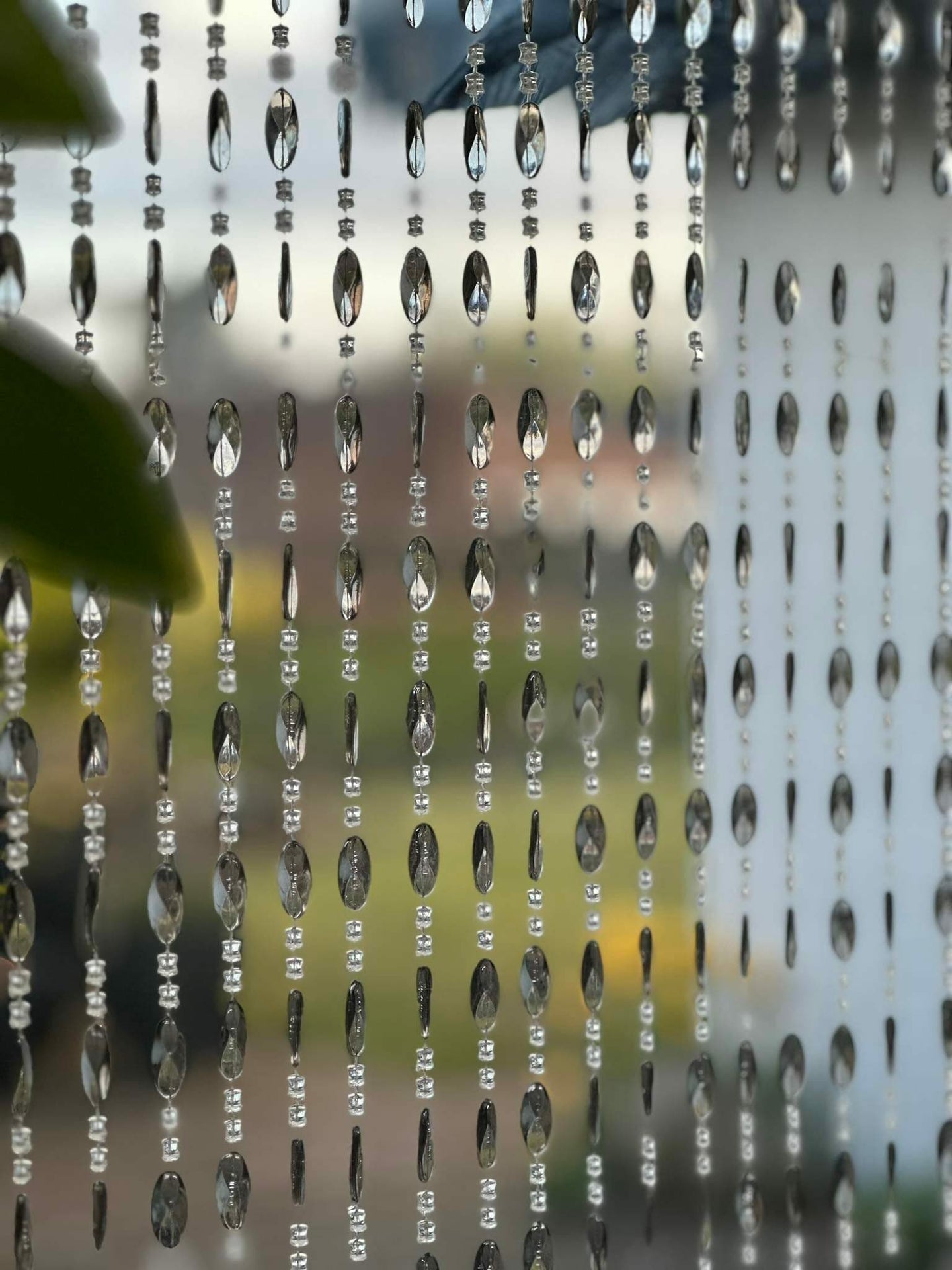 Forhæng i grå perler - VIAMAJA.DK