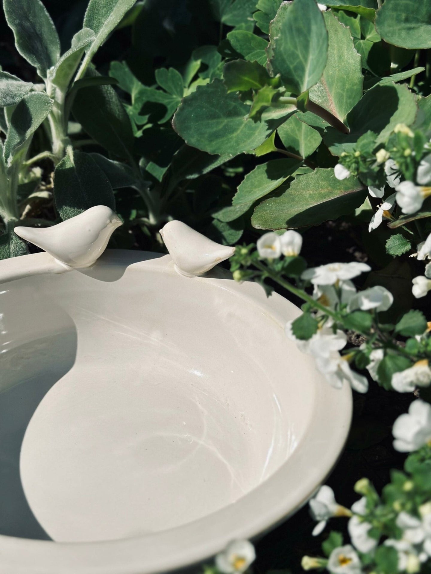 Fuglebad – Creme keramik - VIAMAJA.DK