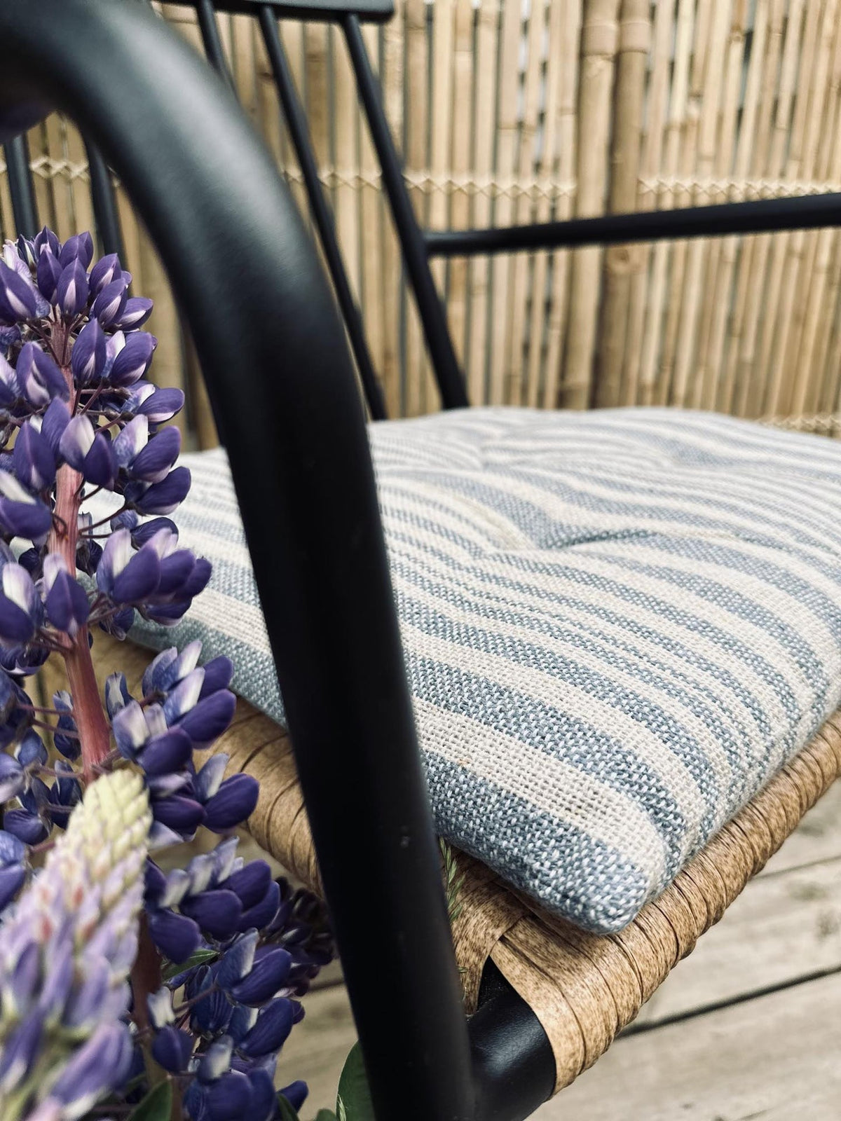 Futon 40×40 SKAGEN blå/natur - VIAMAJA.DK