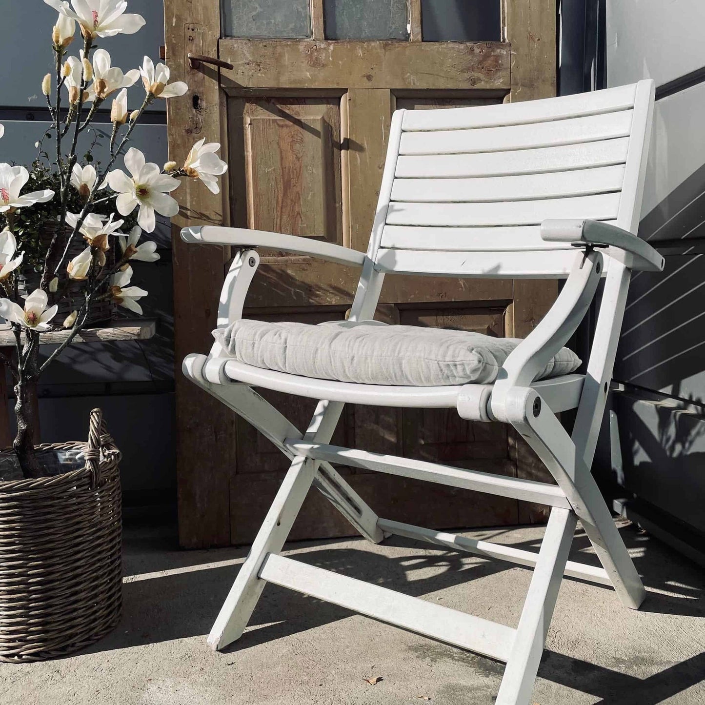 Futon hynde i hør – Lys stone - VIAMAJA.DK