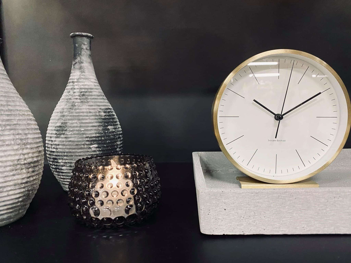 Fyrfadsstage - Dot - Røgfarvet - VIAMAJA.DK