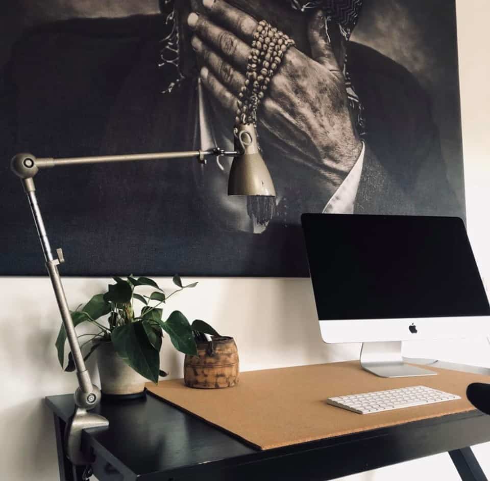 Gl. Fransk arkitektlampe med knæk - VIAMAJA