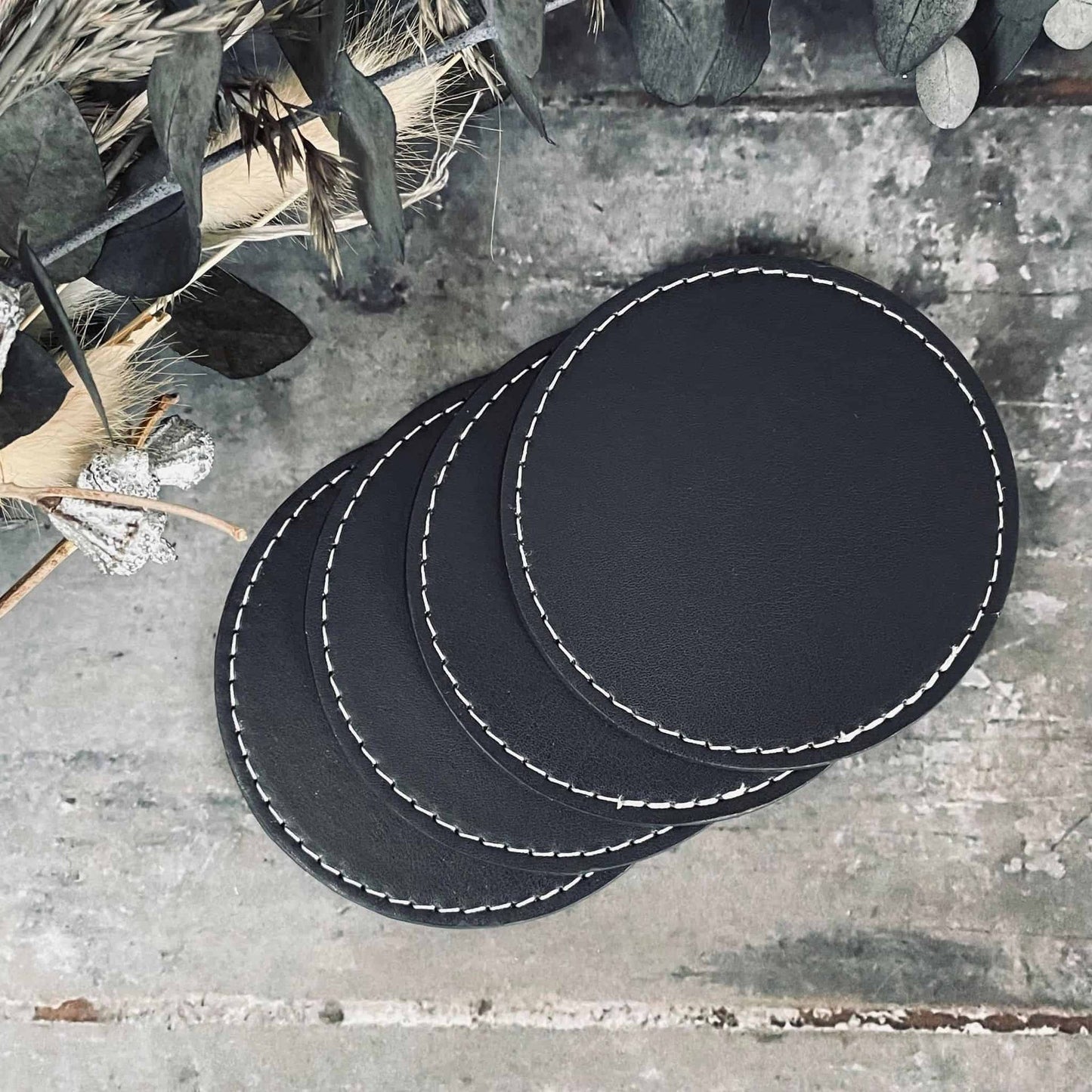 Glasbrikker – 4 stk Sort - VIAMAJA.DK