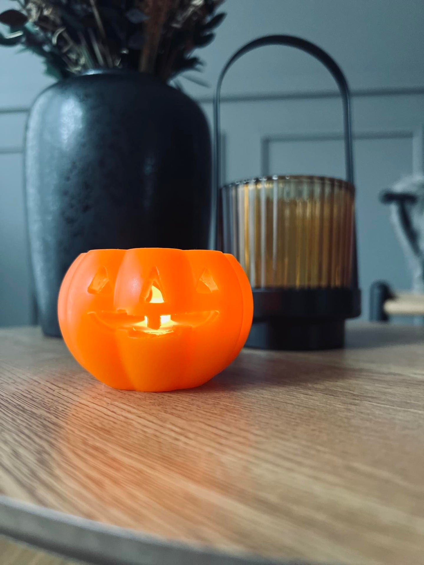 Græskar med led lys - VIAMAJA.DK