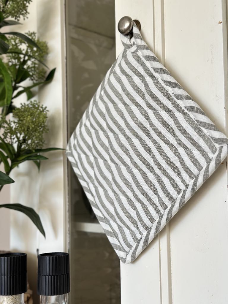 Grydelap - Salvie strib quilt - VIAMAJA.DK