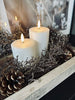 Girlang med glitter - 150 cm Brun