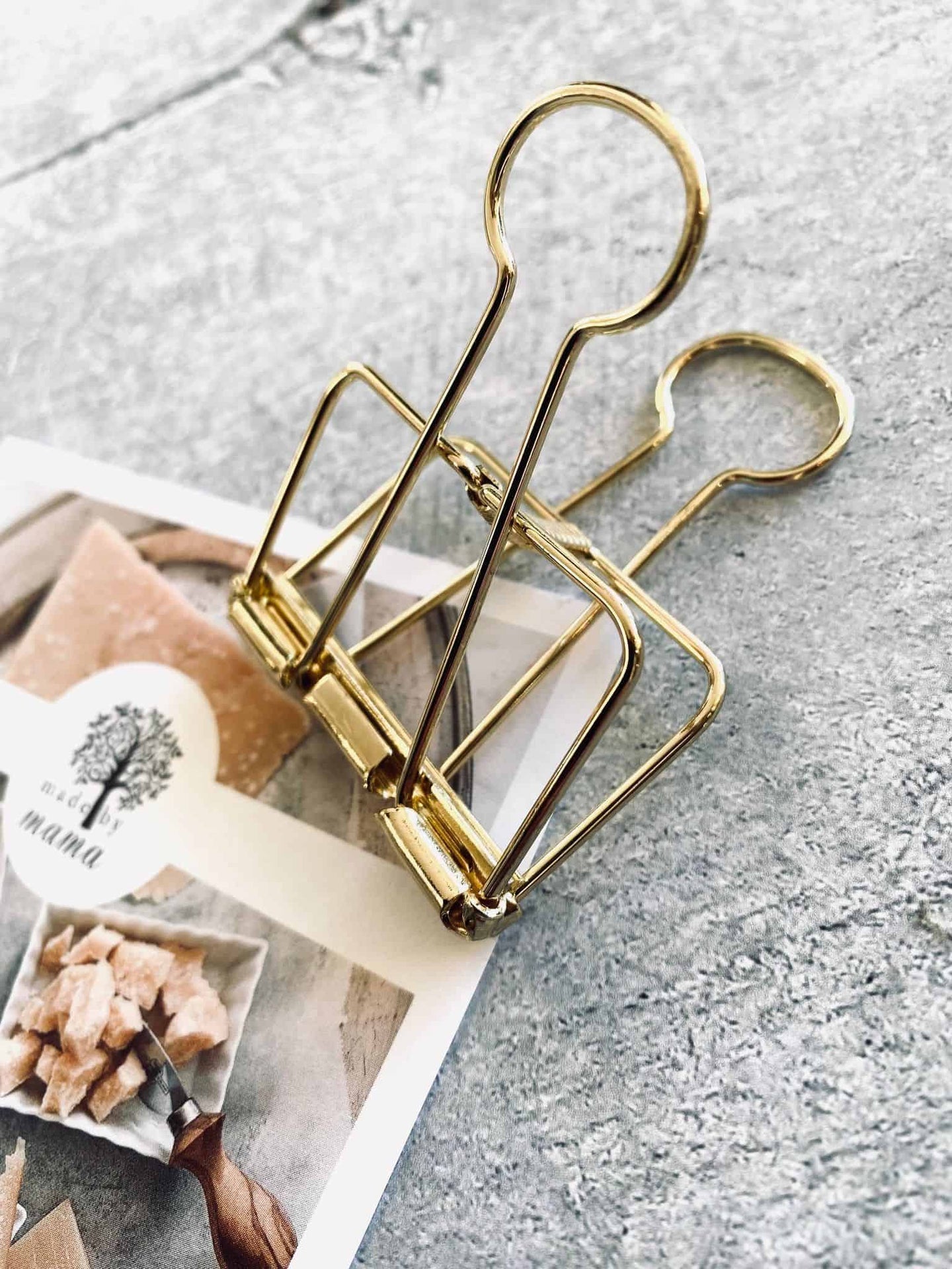 Guld klips - Stor - VIAMAJA.DK