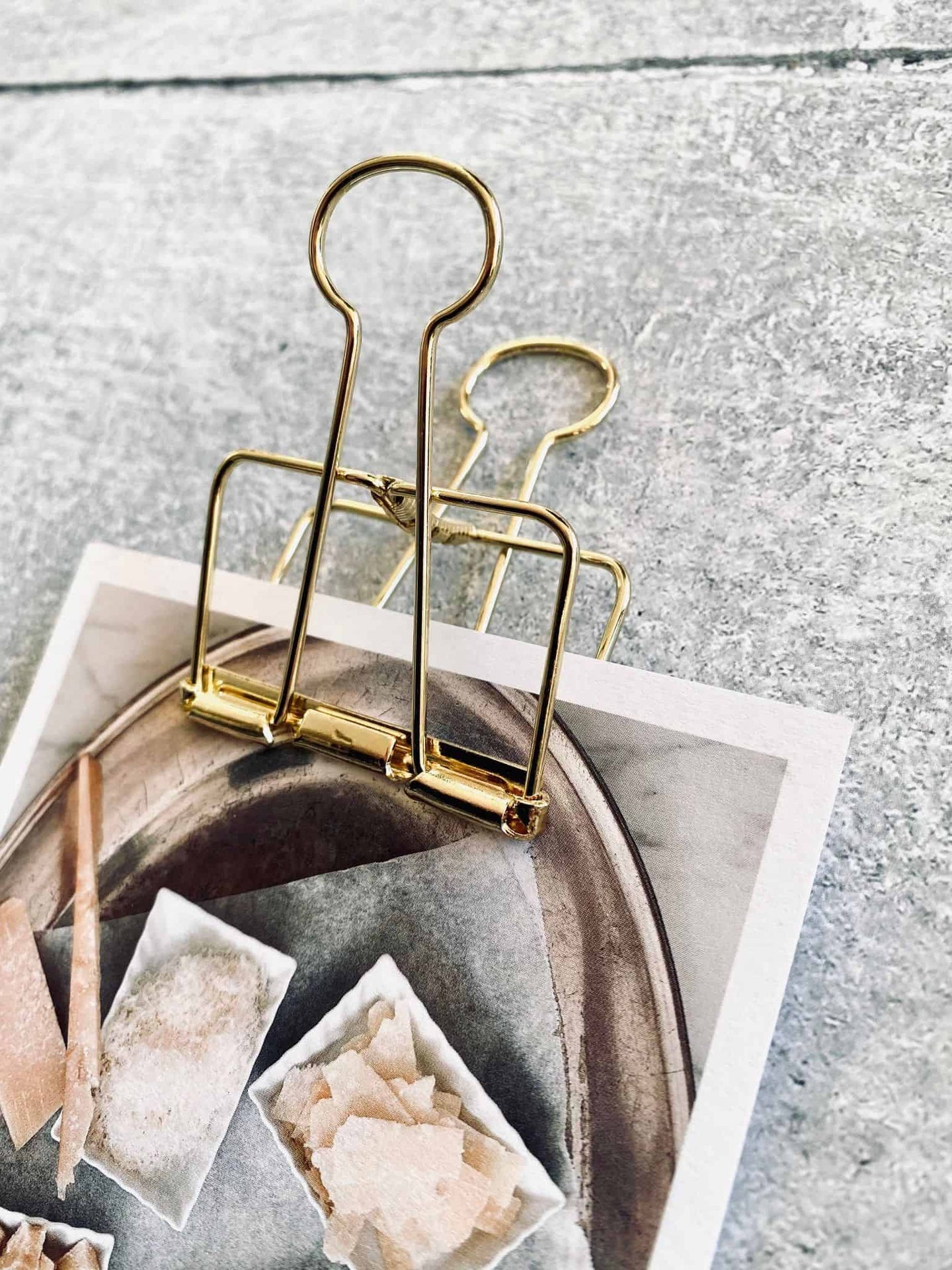 Guld klips - Stor - VIAMAJA.DK