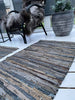 Skinnmatta i flätat skinn - 60x90 cm