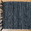 Golvmatta i flätat läder – 60x90cm
