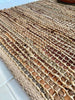 Golvmatta i skinn och jute – 140x200 Brun