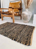 Golvmatta i skinn och jute / badmatta – 60x90cm