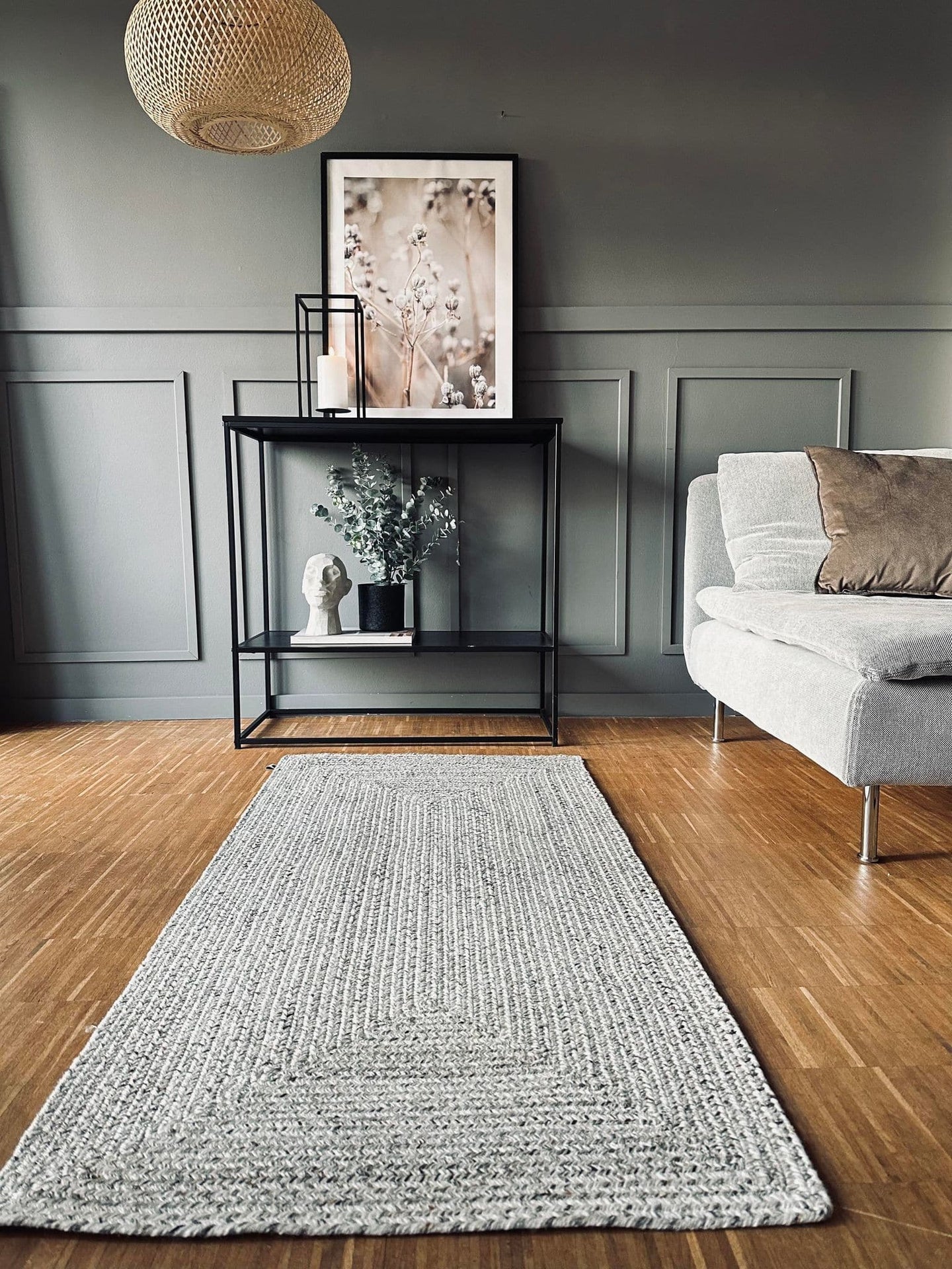 Gulvtæppe Lys Grå – Godkendt til inde og ude - VIAMAJA.DK