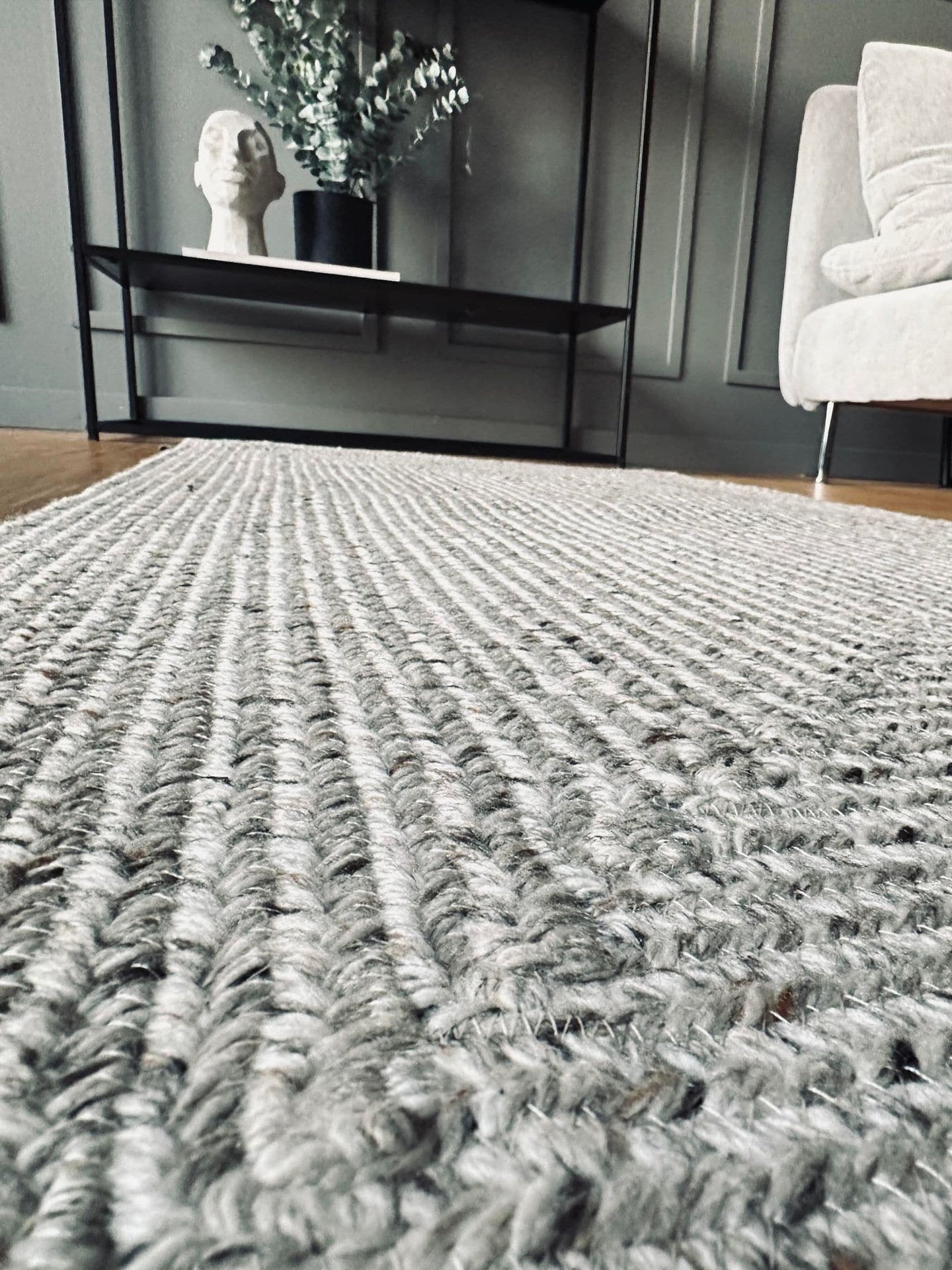 Gulvtæppe Lys Grå – Godkendt til inde og ude - VIAMAJA.DK