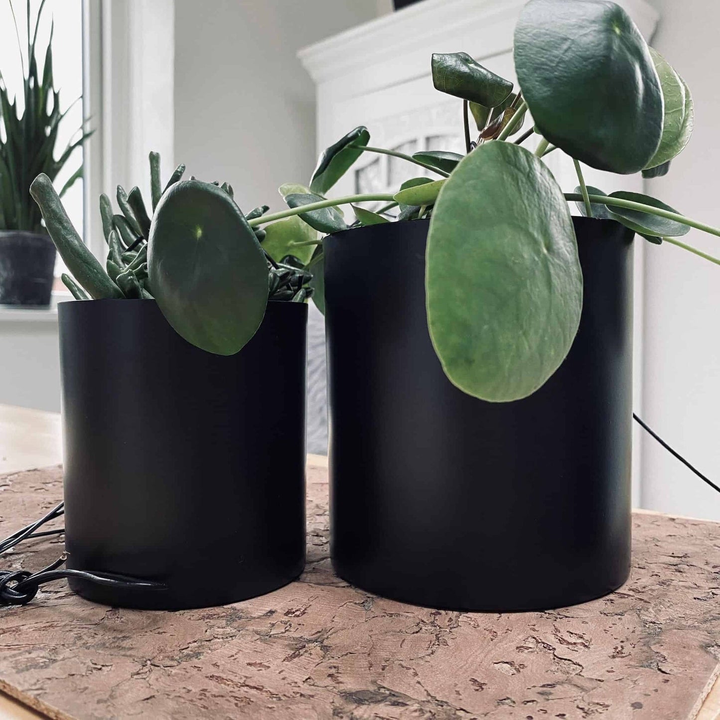 Hængepotte – Sort – Stor - VIAMAJA.DK