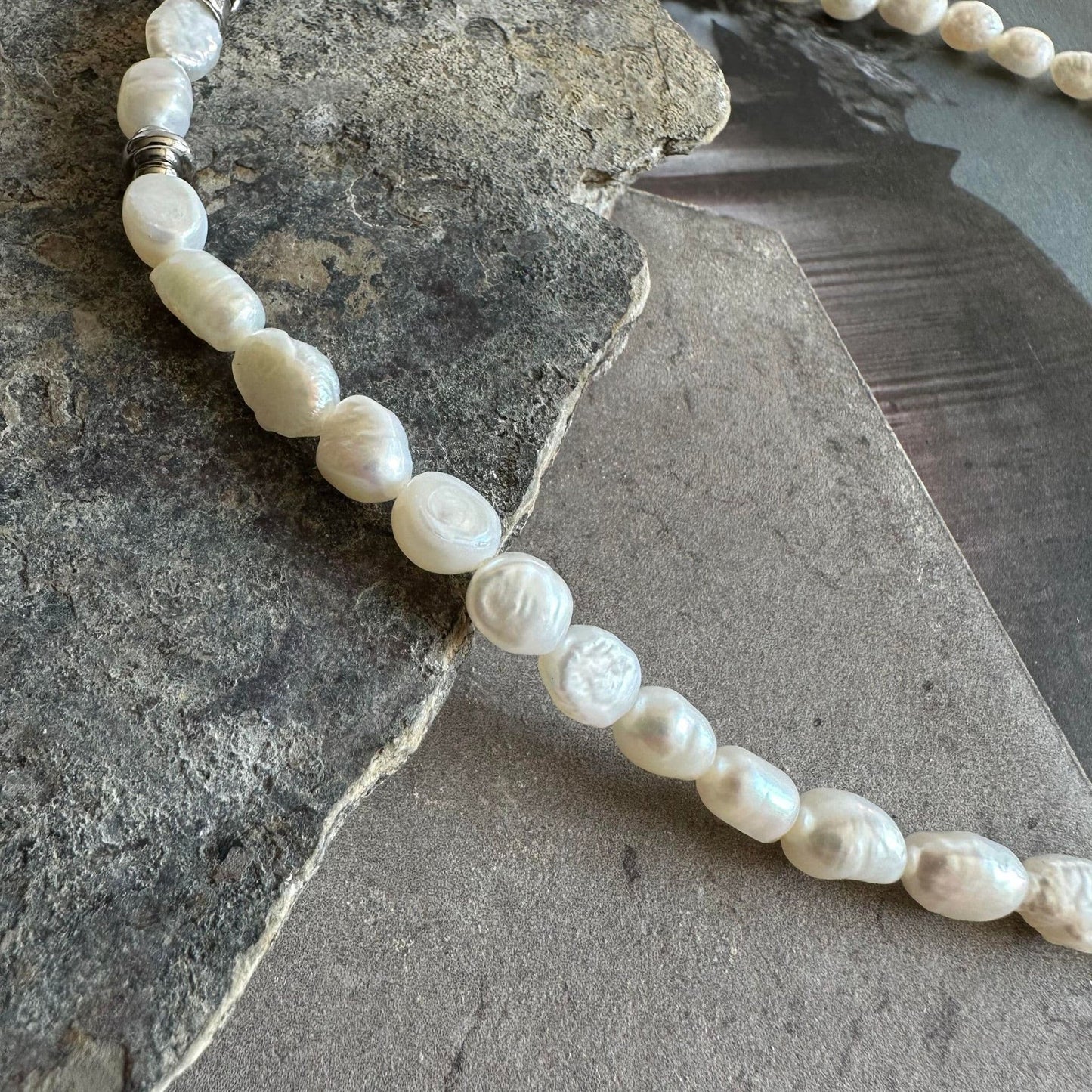 Halskæde Cindy m. Ferskvandsperler - VIAMAJA.DK