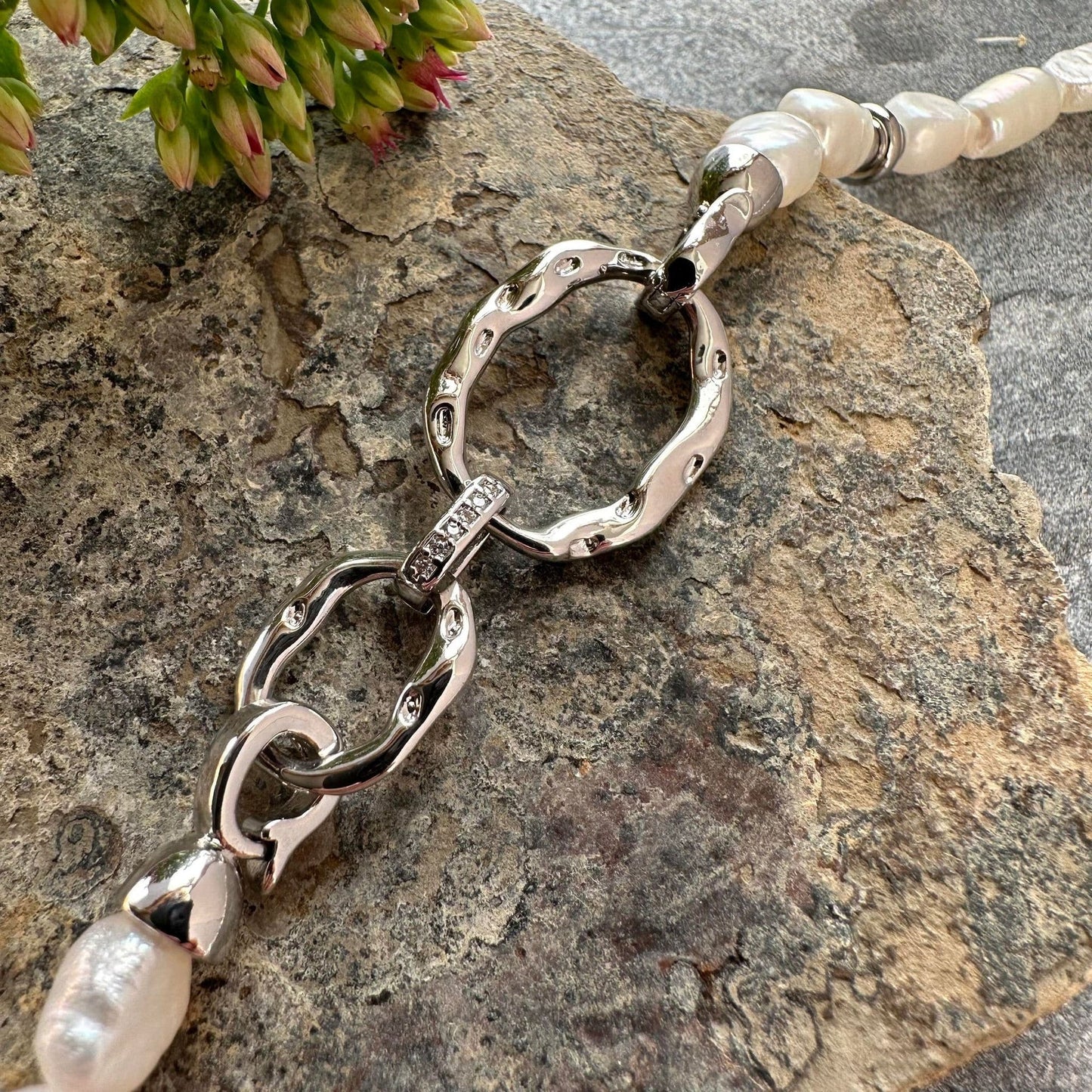 Halskæde Cindy m. Ferskvandsperler - VIAMAJA.DK