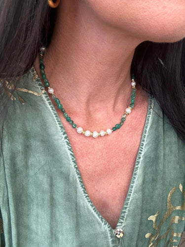 Halskæde Lianne m. Ferskvandsperler - VIAMAJA.DK