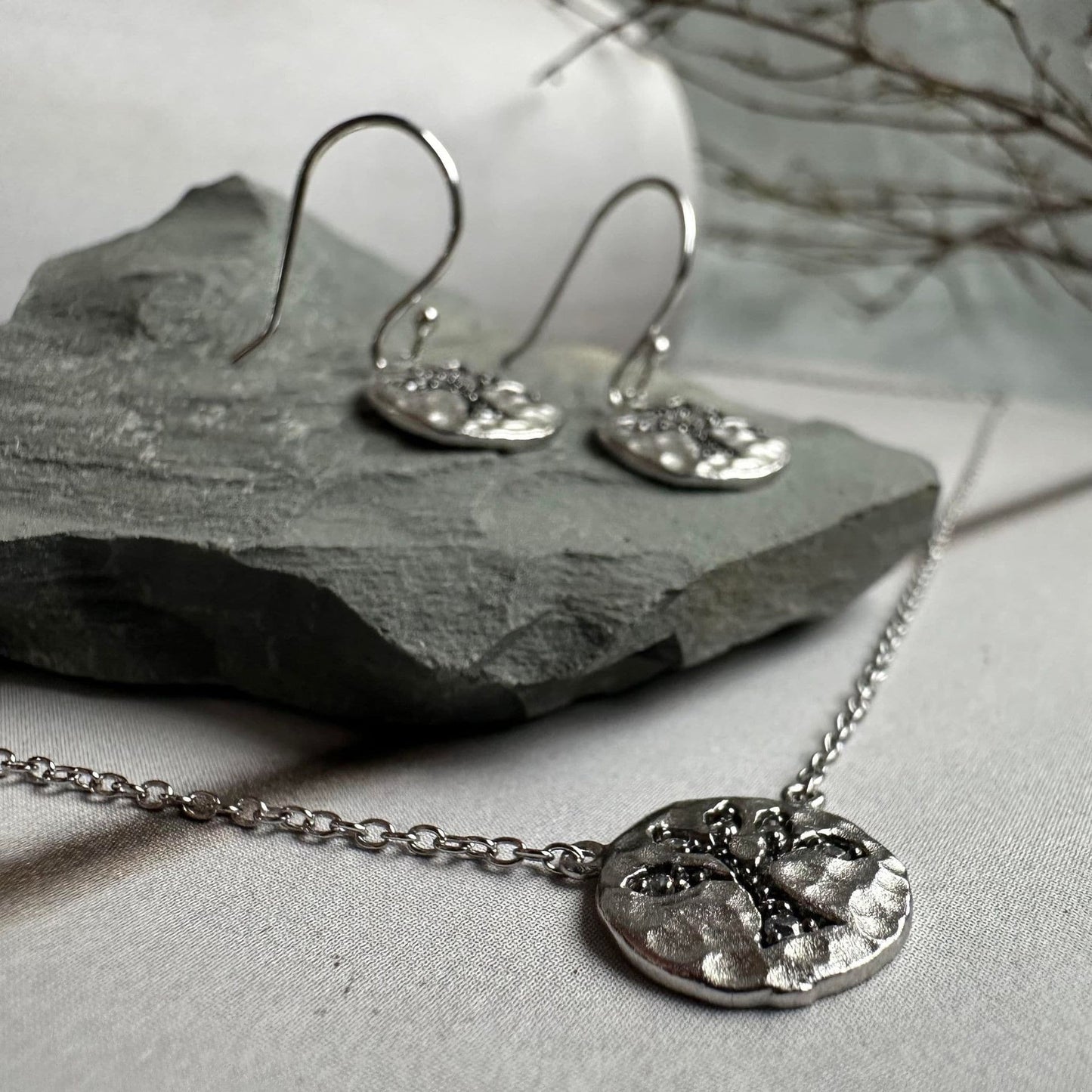 Halskæde Livets træ Silver - VIAMAJA.DK