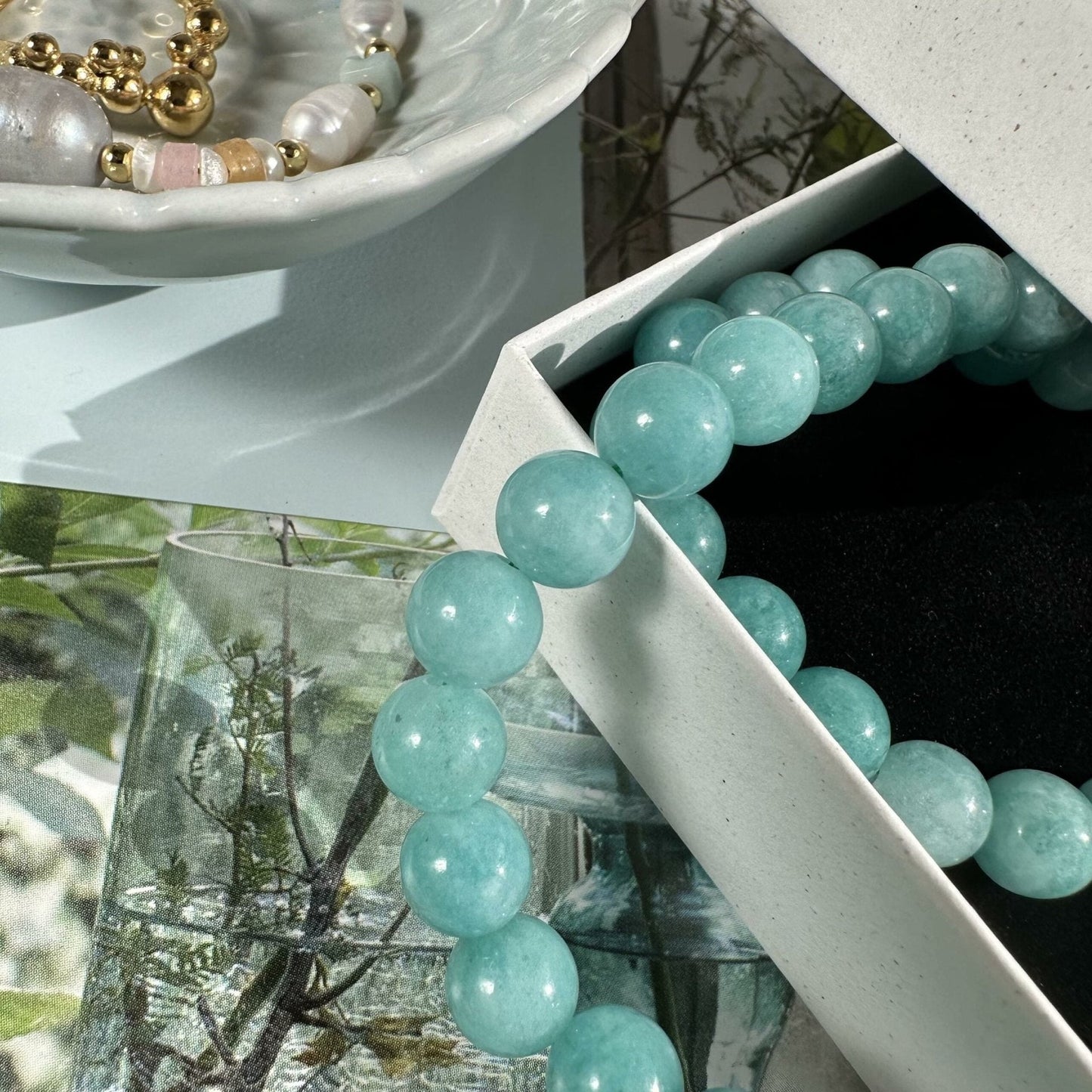 Halskæde Mary Aqua - VIAMAJA.DK