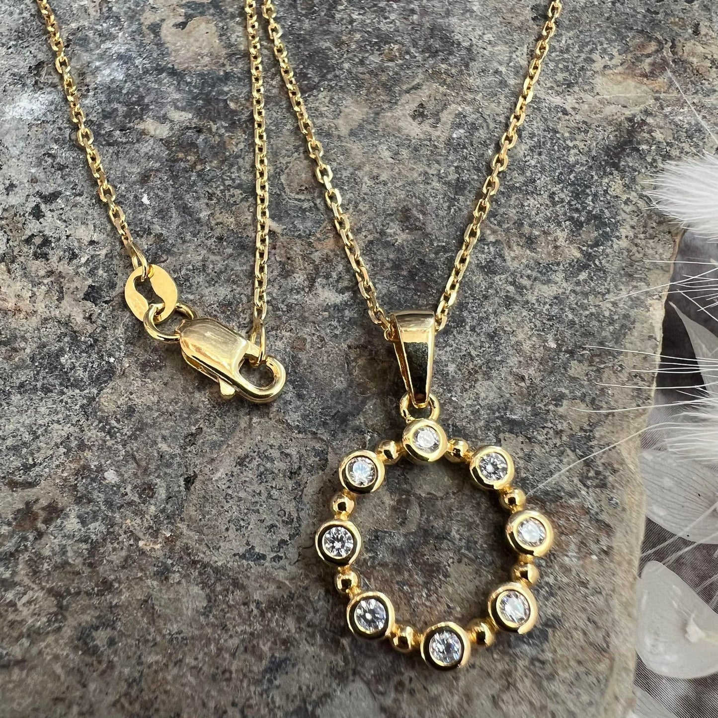 Halskæde Naja Sterling Silver 18k forgyldt - VIAMAJA.DK