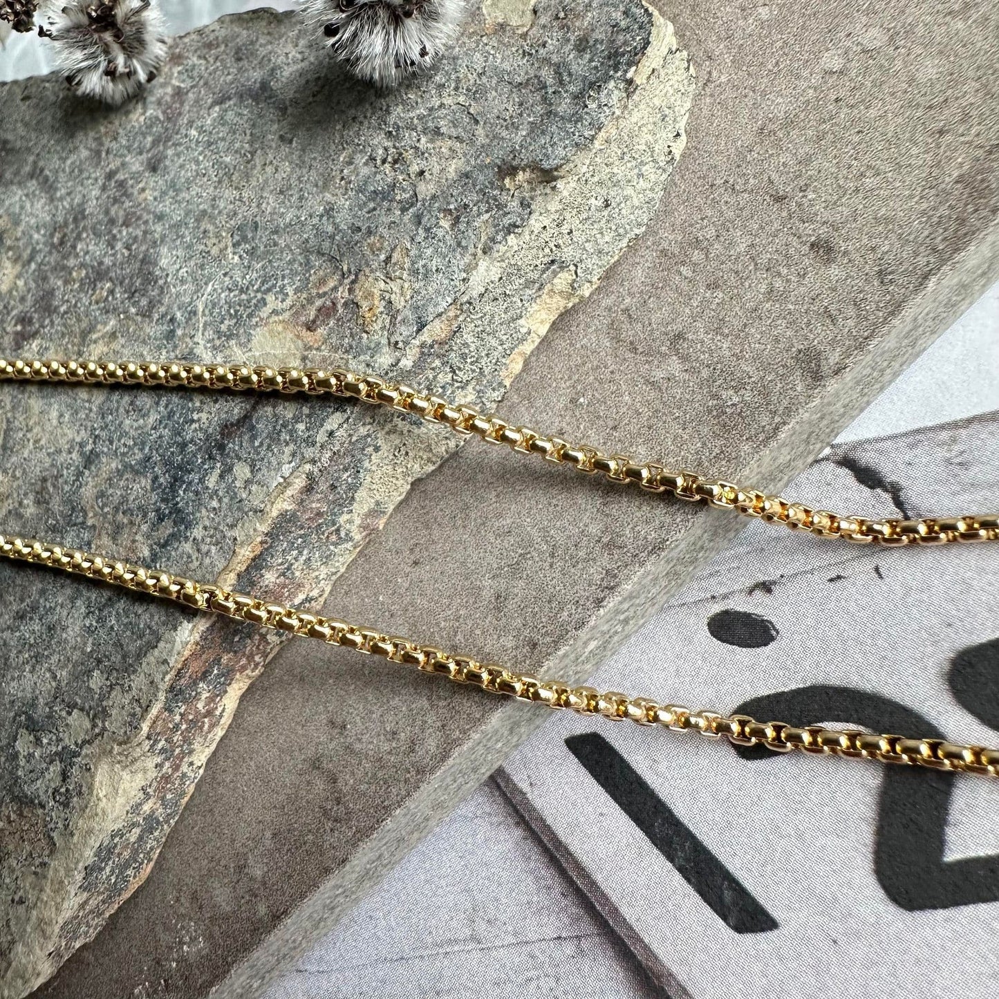 Halskæde Roseanne 18k forgyldt - 59cm - VIAMAJA.DK